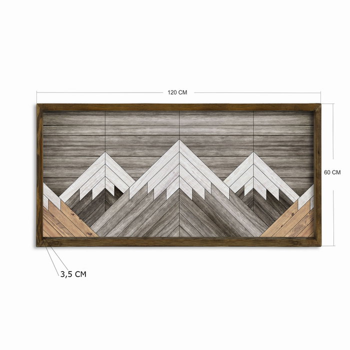 Wallity Cuadro decorativo enmarcado en MDF 120 x 60 cm